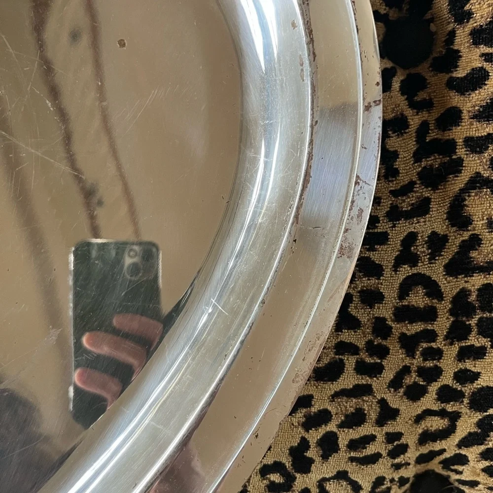 Williams Sonoma Large Silver Oval Tray NWT